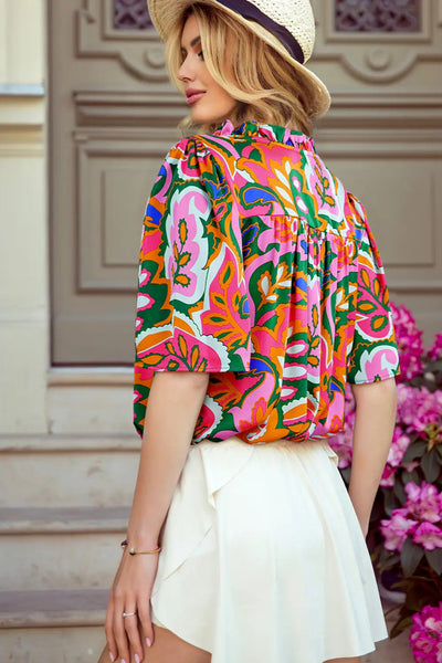 Summer Print Blouse