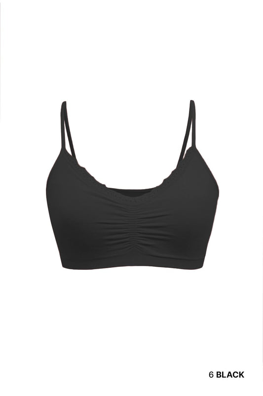 V Neck Lace Bralette