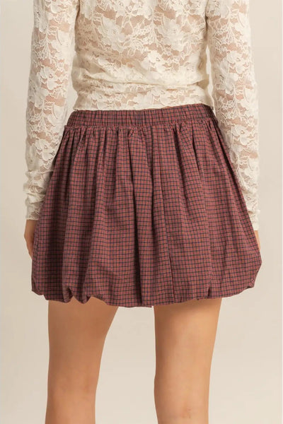 Checkered Mini Skirt