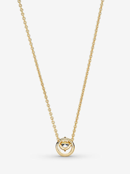 Pandora Sparkling Round Halo Pendant Collier Necklace