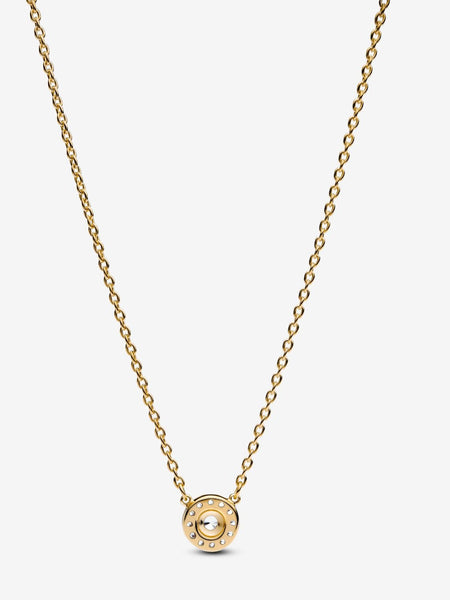 Pandora Round Pavé Halo Pendant Necklace