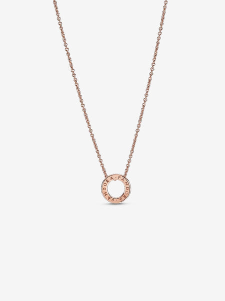 Pandora Logo Pavé Circle Collier Necklace
