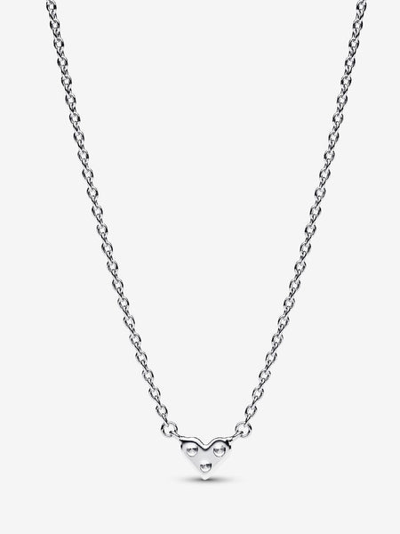 Pandora Triple Stone Heart Collier Necklace