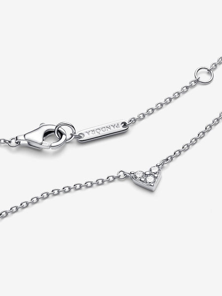 Pandora Triple Stone Heart Collier Necklace