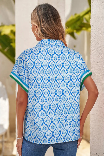 Moroccan Mosaic Print Top