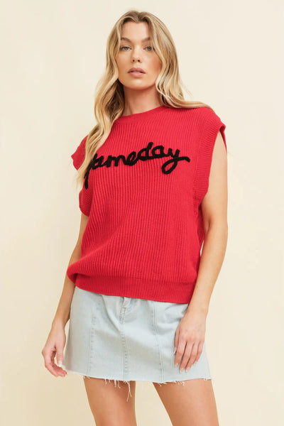 Gameday Sleeveless Sweater