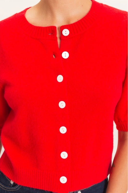 woman in cardi