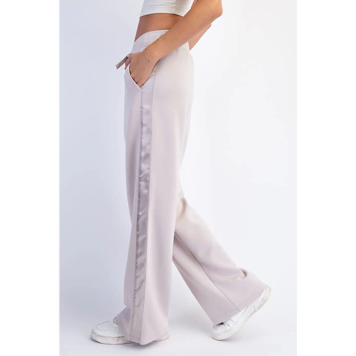 Modal Scuba Luxe Satin Straight Pant