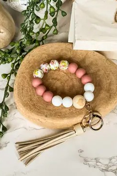 Beaded Wristlet Keychain