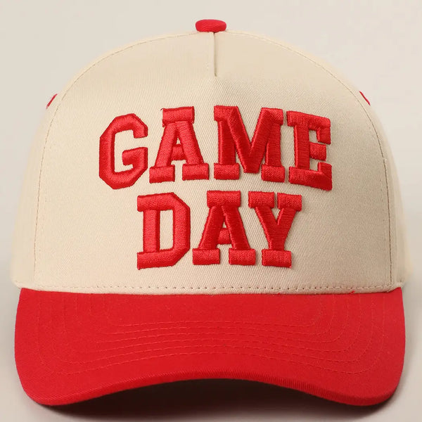 Game Day 3D Letter Embroidered Trucker Hat
