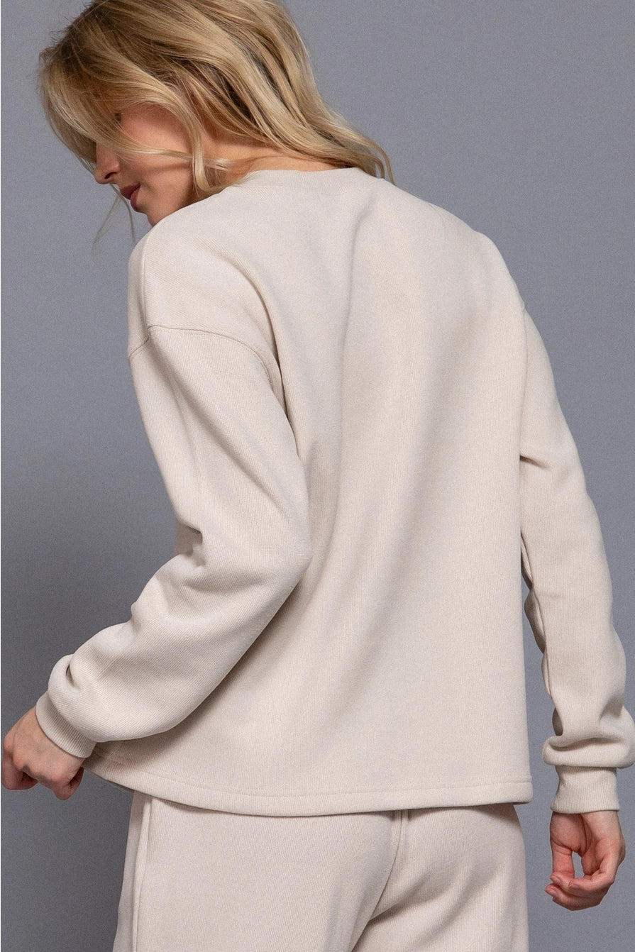 Round Neck Soft Knit Top