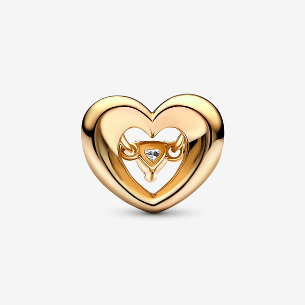 Pandora Radiant Heart & Floating Stone Charm
