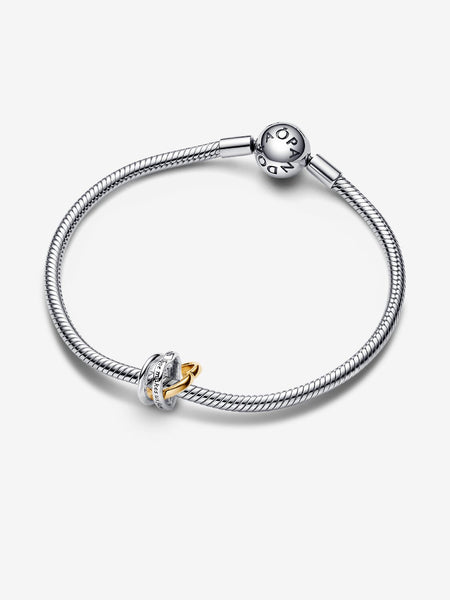 Pandora Two-tone Stepmom Entwined Hearts Charm