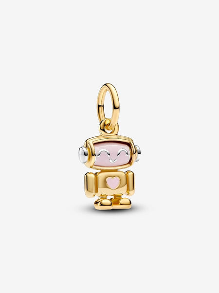 Pandora Spinnable Face Robot Dangle Charm