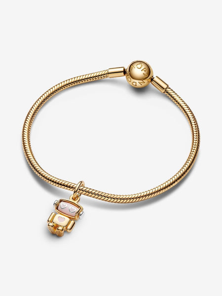 Pandora Spinnable Face Robot Dangle Charm
