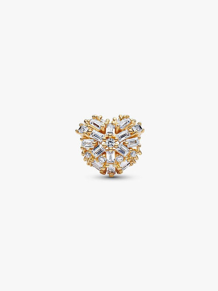 Pandora Sparkling Heart Charm/14k gold plating