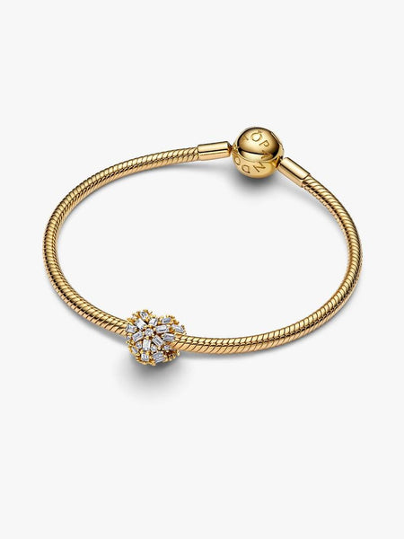 Pandora Sparkling Heart Charm/14k gold plating