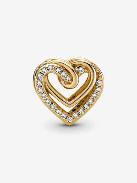 Pandora Sparkling Entwined Hearts Charm