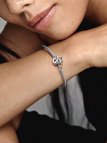 Pandora Disney Mickey Mouse & Minnie Mouse Padlock Charm