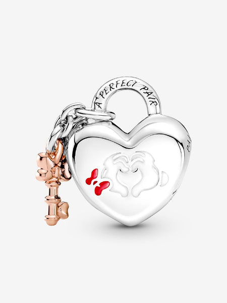 Pandora Disney Mickey Mouse & Minnie Mouse Padlock Charm