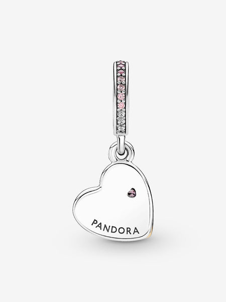 Pandora Entwined Infinite Hearts Double Dangle Charm