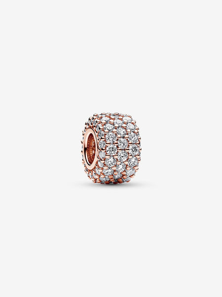 Pandora Sparkling Pavé Triple-row Charm