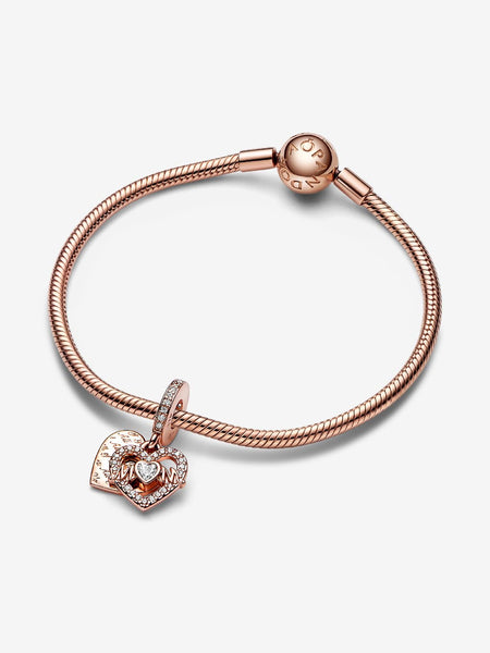 Pandora Heart & Mom Dangle Charm