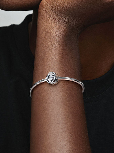 Pandora April Clear Eternity Circle Charm