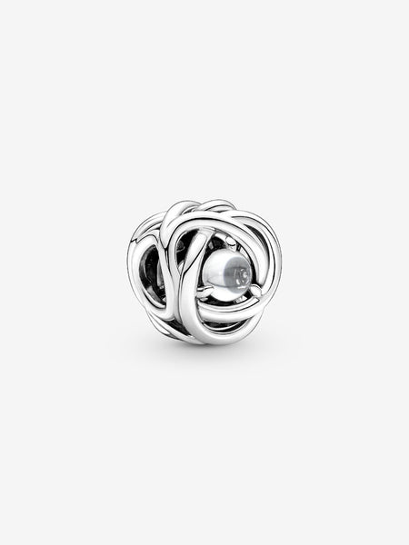 Pandora April Clear Eternity Circle Charm