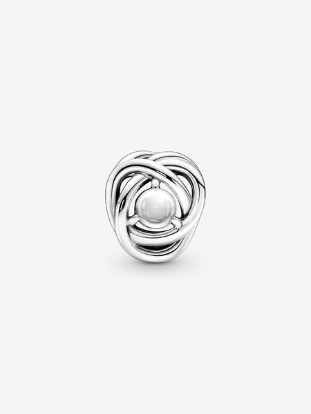 Pandora April Clear Eternity Circle Charm