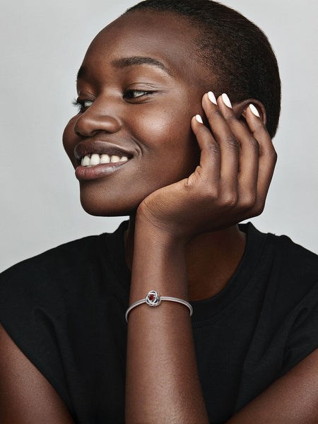 Pandora January Red Eternity Circle Charm