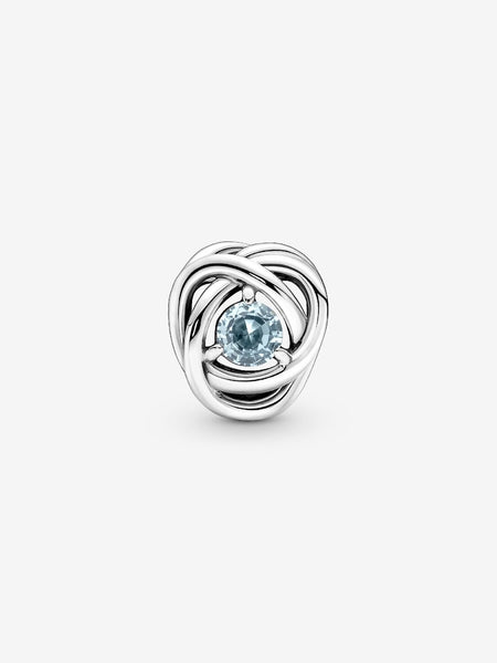Pandora March Sea Aqua Blue Eternity Circle Charm