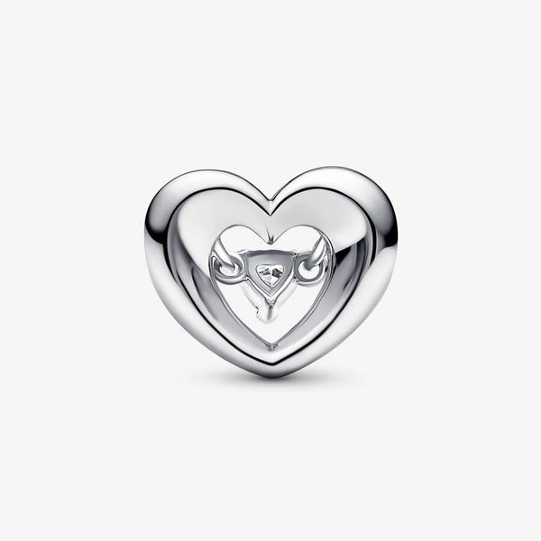 Pandora Radiant Heart & Floating Stone Charm