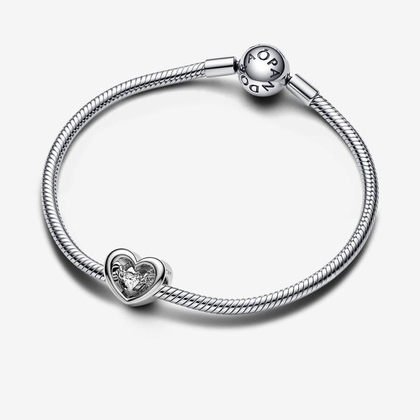 Pandora Radiant Heart & Floating Stone Charm