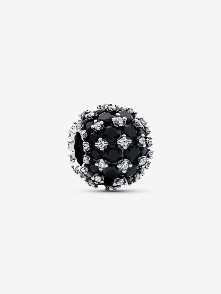 Pandora Sparkling Pavé Round Black Charm