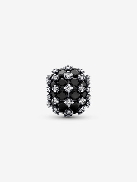 Pandora Sparkling Pavé Round Black Charm