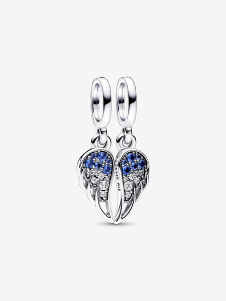 Pandora Sparkling Splitable Angel Wings Dangle Charm