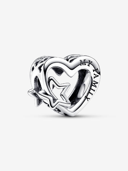 Pandora Openwork Family Heart & Star Charm