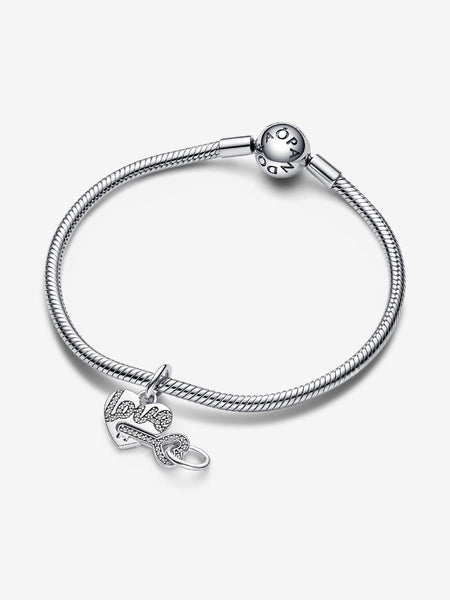 Pandora Splittable Heart & Key Dangle Charm