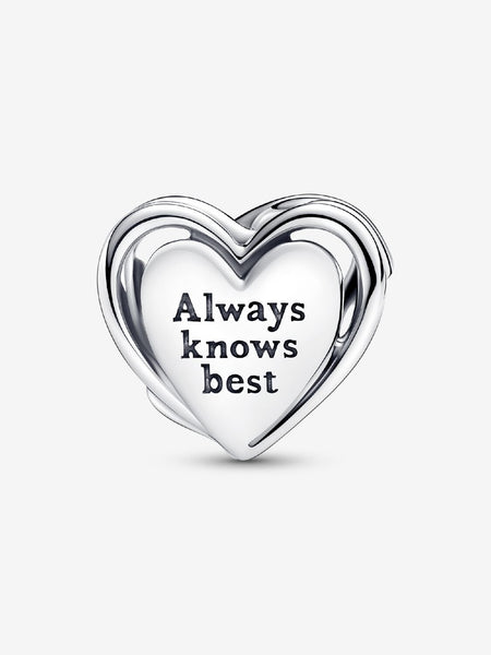 Pandora Openwork Mom & Heart Charm