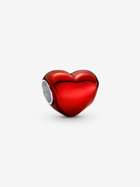 Pandora Metallic Red Heart Charm