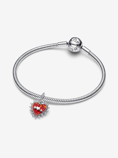 Pandora Spinnable Arrow Heart Dangle Charm