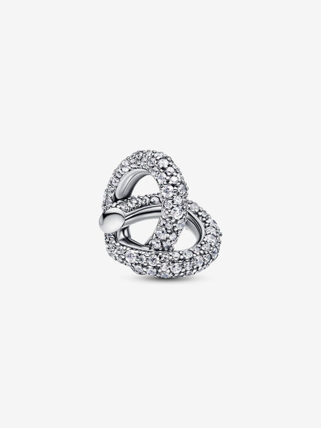 Pandora Pavé Infinity Knot Heart Charm