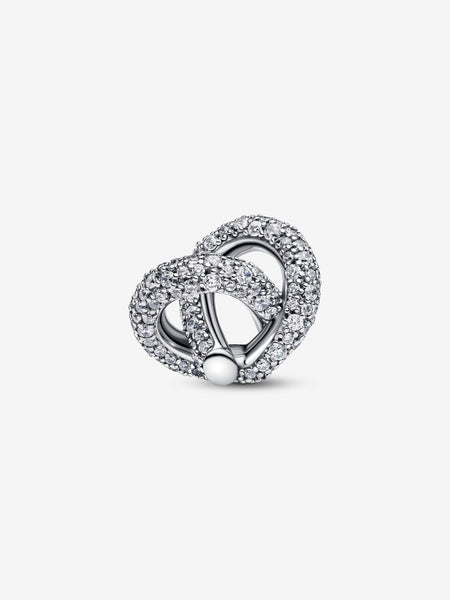 Pandora Pavé Infinity Knot Heart Charm