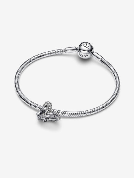 Pandora Pavé Infinity Knot Heart Charm