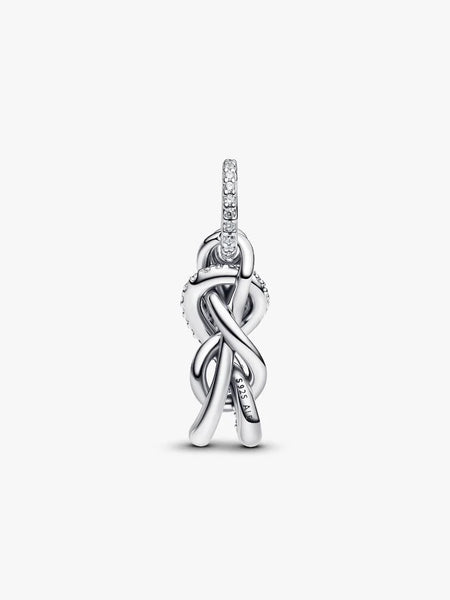 Pandora Pavé Infinity Knot Dangle Charm