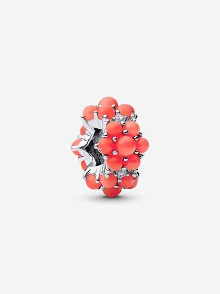Pandora Coral-colored Ocean Charm