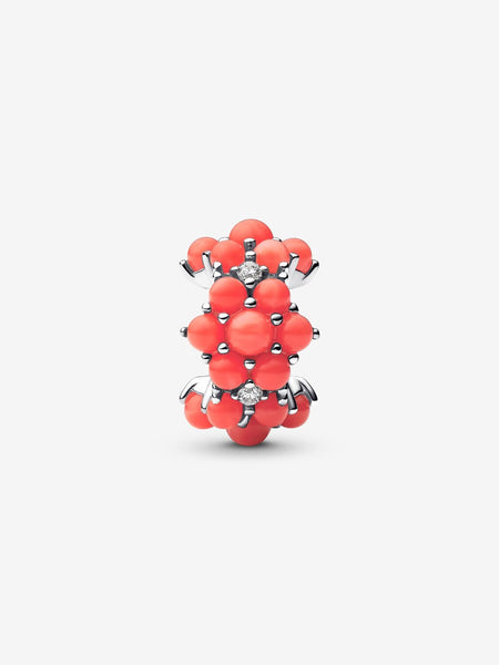 Pandora Coral-colored Ocean Charm