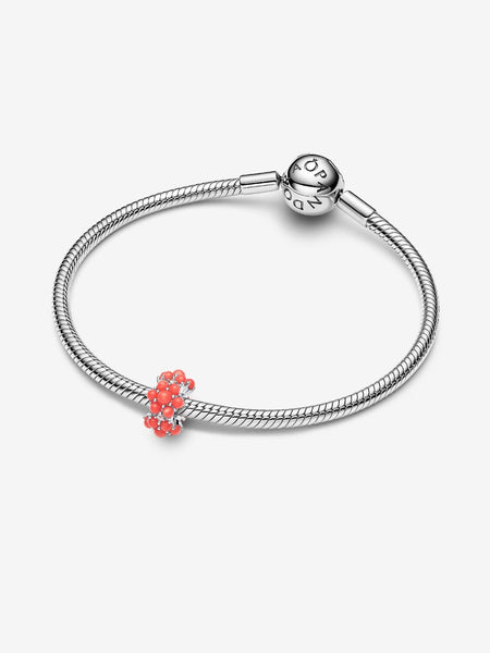 Pandora Coral-colored Ocean Charm