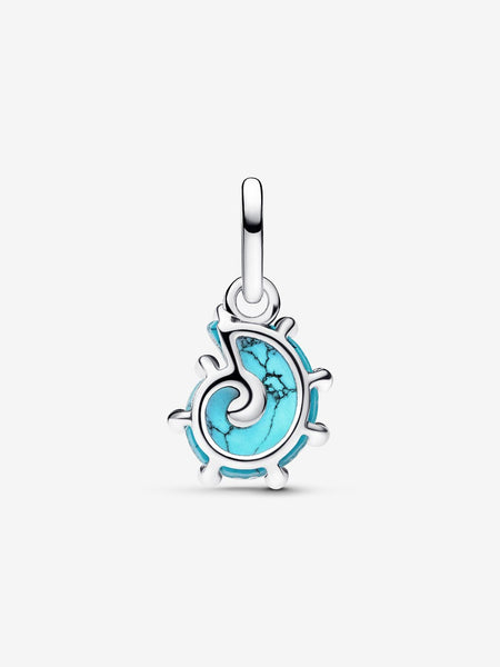 Pandora Blue Murano Glass Sea Snail Dangle Charm